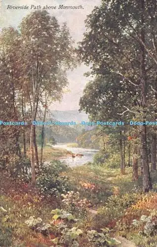 R475263 Riverside Path oberhalb von Monmouth The Wye Serie Nr. 40 Sutton Palmer A und C