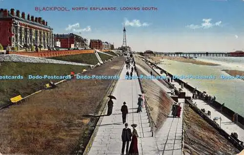 R471955 Blackpool North Esplanade Looking South Corona Publishing Iris Serie