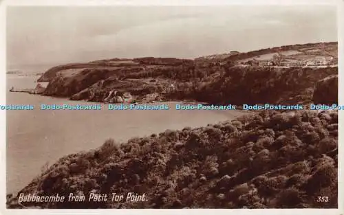 R468568 Babbacombe aus Petit Tor Point Photo Precision englische Serie