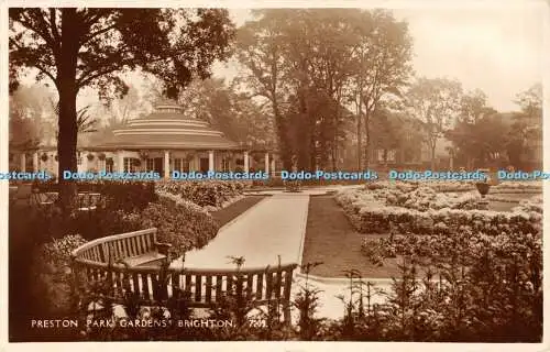 R472016 Brighton Preston Park Gardens J Salmon RP 1945