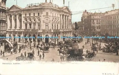 R468599 London Piccadilly D und K Postkarte