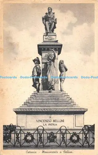 R475400 Catania Monumento a Bellini S Vitro Cesare Capello Milano