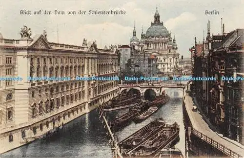 R468651 Berlin Blick auf Dom von der Schleusenbrücke G R B