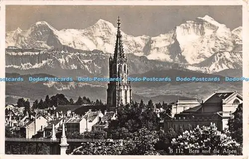 R472091 Bern und die Alpen A B C Postkarte