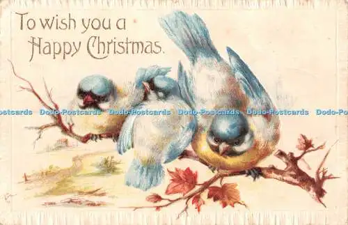 R468713 To Wish You a Happy Christmas Birds S Hildesheimer Fac Simile Serie Nr