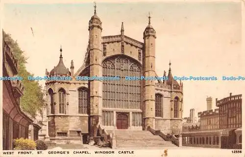 R468719 Windsor Castle West Front St Georges Chapel J Salmon