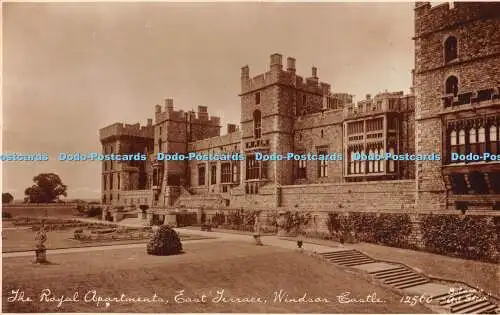 R468720 Windsor Castle The Royal Apartments East Terrace J Salmon Art Sheen Style