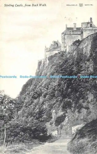 R475483 Stirling Castle aus Back Walk Reliable Serie W R und S 1905