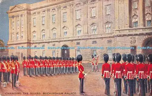 R468733 Wachwechsel Buckingham Palace Valentine Art Farbe