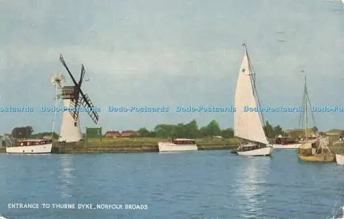 R468749 Norfolk Broads Eingang zum Thurne Dyke J Salmon