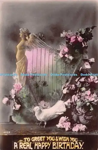 R477930 To Greet You and Wish You a Real Happy Birthday Davidson Bros Echtfoto