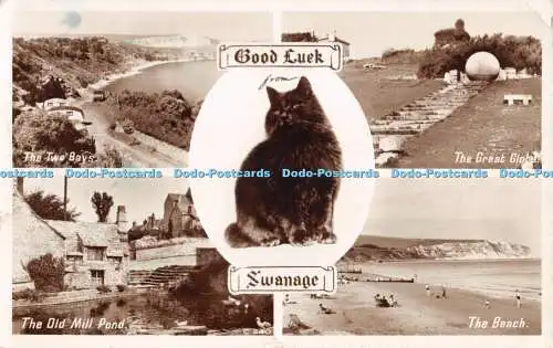 R472323 Good Luck Swanage The Old Mill Pond The Two Bays Photo Precision English