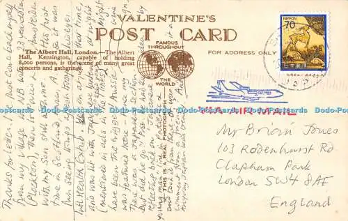 R478052 London Albert Hall Valentine RP