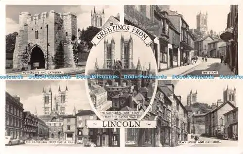 R478053 Grüße aus Lincoln The Strait Pottergate und Cathedral Mason Alpha R