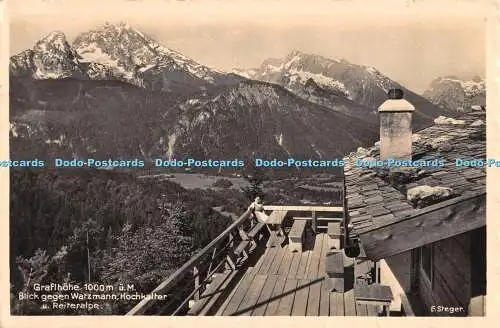 R472370 Graflhöhe u M Blick Gegen Watzmann Hochkalter u Reiteralpe E Steger