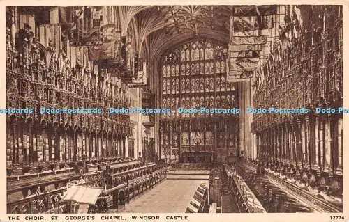 R468956 Windsor Castle The Choir St Georges Chapel J Salmon