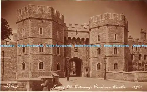 R468957 Windsor Castle Henry 8th Gateway J Salmon Art Sheen Style RP