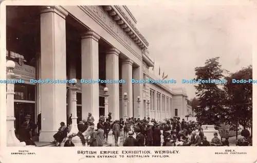 R478120 Wembley British Empire Ausstellung Haupteingang zum australischen Pavillon J