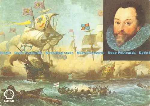 R472537 Great Britons Shell Sir Francis Drake Circa 1543 1596 Parker Gallery Sir