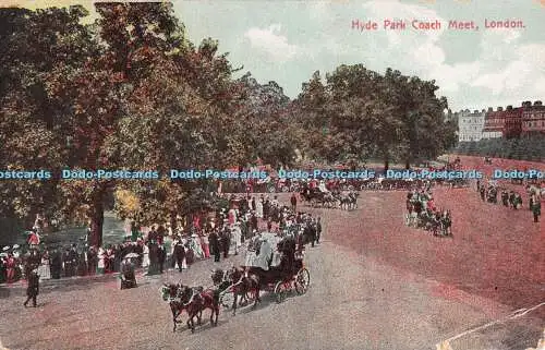 R478292 London Hyde Park Reisebus Treffen Postkarte