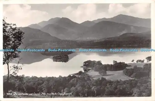 R478343 Keswick Derwentwater and Causey Pike From Walla Crag G P Abraham 1953