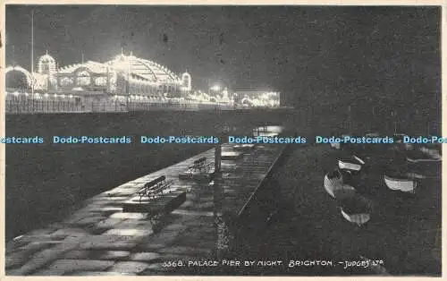 R472637 5568 Palace Pier by Night Brighton Judges 1923 1924