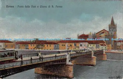 R475992 Verona Ponte delle Navi e Chiesa di S Fermo 4461 MwSt.