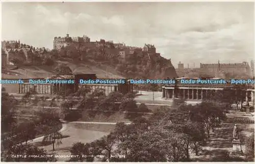 R469287 Edinburgh Castle aus Scott Monument W R und S Reliable Serie