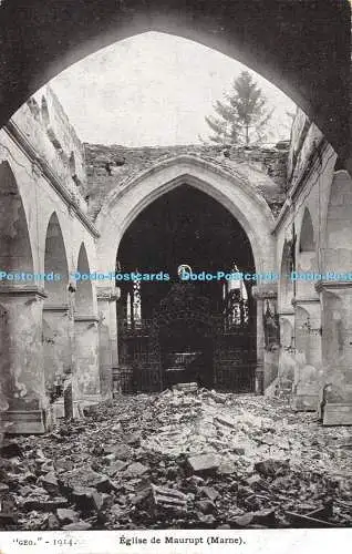 R476063 Eglise de Maurupt Marne Geo 1914