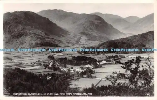 R478469 Rosthwaite Glaramara and Scawfell Pike From Watendlath Path G P Abraham