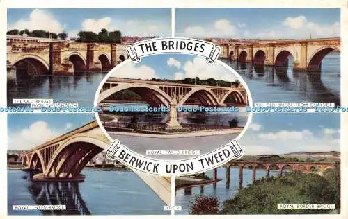R478476 The Bridges Berwick Upon Tweed Royal Tweed Bridge Lilywhite Multi View