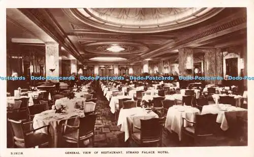 R469324 Strand Palace Hotel Gesamtansicht des Restaurants W H S Kingsway Echtfoto