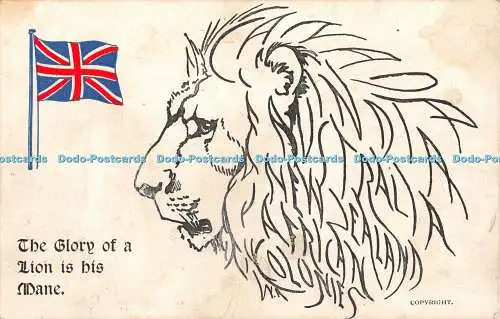 R469343 The Glory of a Lion is his Mane Boots The Chemists Patriotic Series A Tr