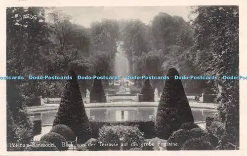 R478518 Potsdam Sanssouci Blick von der Terrasse auf große Fontaine I W B Nr 45