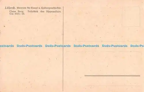 R476176 Lübeck Museum für Kunst u Kulturgeschichte Claus Berg Teilstuck des Sipp