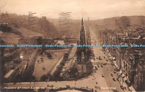 R469417 Princes St from N B Hotel Tower W J Hay W D Y and W 1934