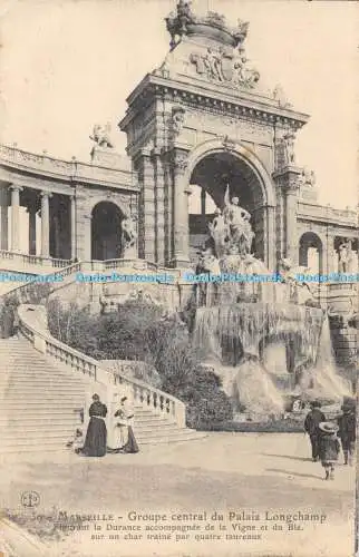 R476226 Marseille Groupe central du Palais Longchamp F G 1910