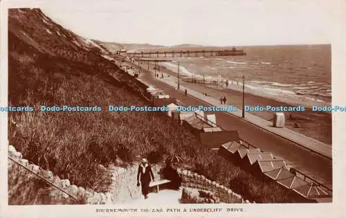 R478615 Bournemouth Zig Zag Path and Undercliff Drive RP 1925