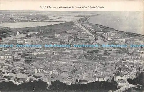 R472926 1 Cette Panorama pris du Mont Saint Clair A Bardou und C Denuc
