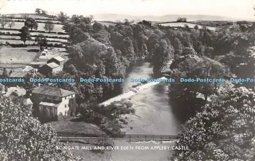 R478705 Bongate Mill and River Eden from Appleby Castle J Whitehead Appleby Seri