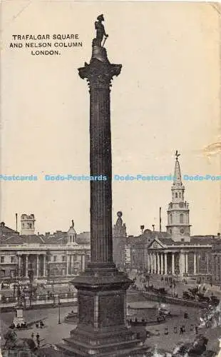 R476318 London Trafalgar Square and Nelson Column Auto Photo Series 1909