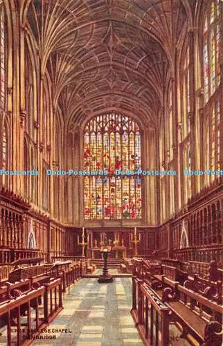 R476347 Cambridge King College Chapel J Lachs Aquarell