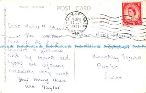 R478743 Rydal Water and Wansfell G P Abraham 1958