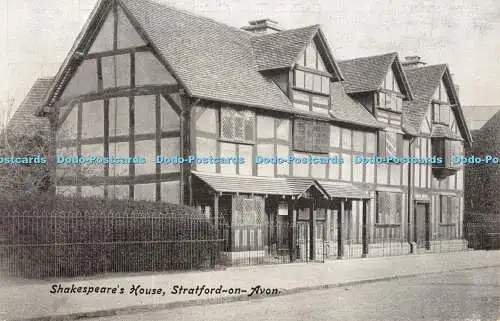 R473016 Stratford on Avon Shakespeare House A J Stanley The Tudor Series