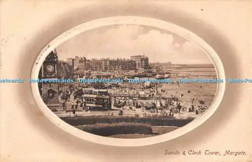 R469633 Margate Sands and Clock Tower J Welch 1910