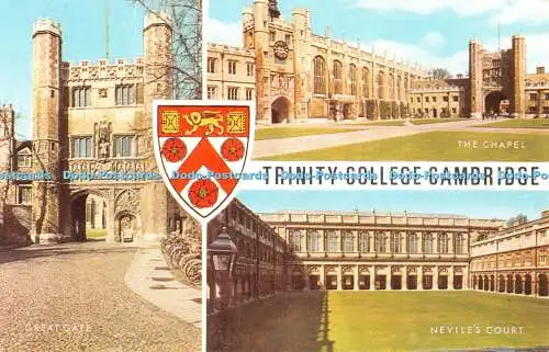 R469644 Cambridge Trinity College Nevile Court Great Gate J Salmon Cameracolour