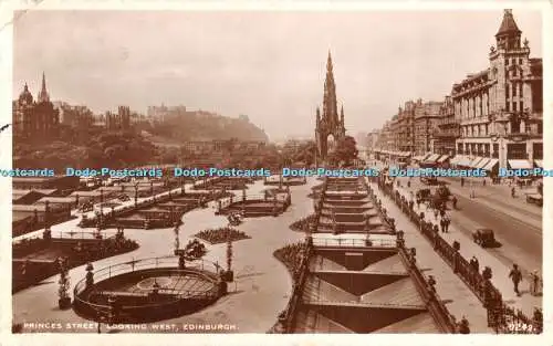 R473094 Edinburgh Princes Street Looking West J B White RP