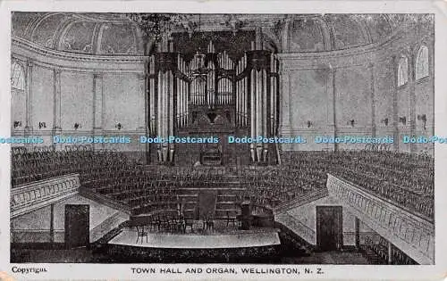 R478828 N Z Wellington Town Hall and Organ 1909