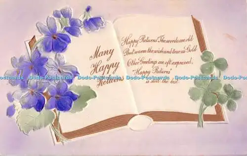 R478839 Viele Happy Retouren Buch Blau Blumen B V und Co Nr 5805