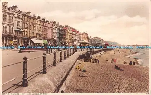 R478846 St Leonards on Sea Grand Parade J Salmon Gravure Style